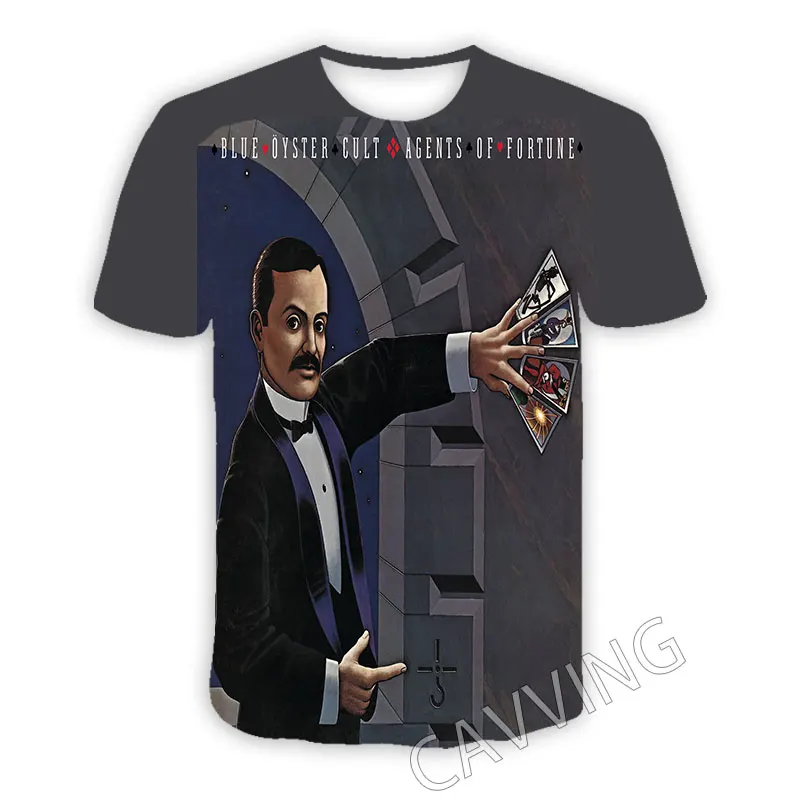 CAVVING 3D Printed Blue Öyster Cult Casual T-shirts Hip Hop T Shirts Harajuku Styles Tops Clothing for Men/women H01