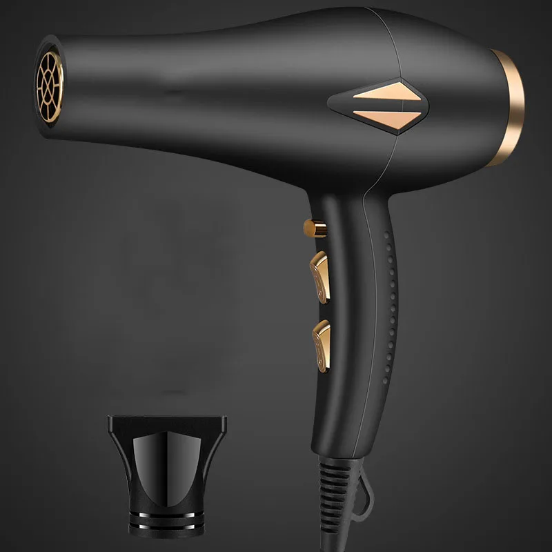 Professional Powerful Hair Dryer Fast Dry Styling Blow Barber Salon Styling Tools Hot/Cold Air Blow Dryer 3 Speed Adjustment