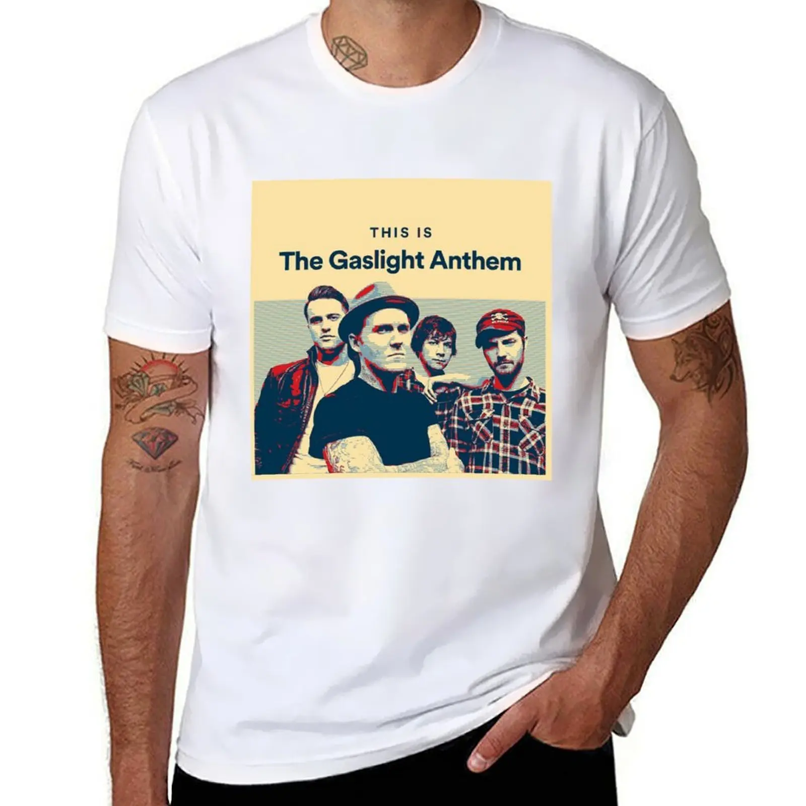 

the gaslight anthem T-Shirt man t shirt graphic t shirts for man cotton T-Shirt