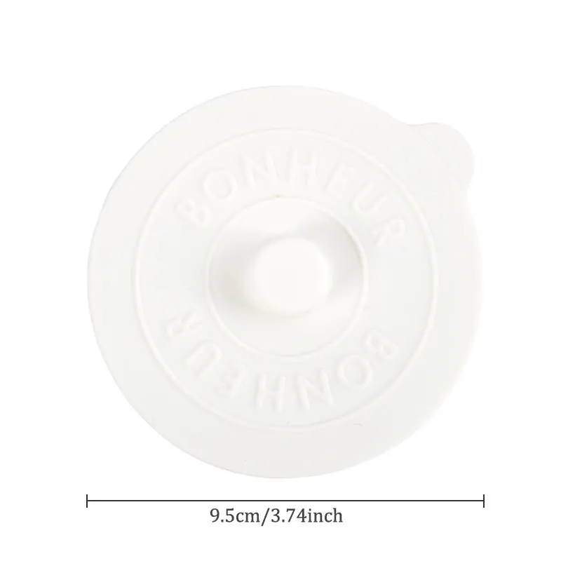 Universal Silicone Glass Cup Cover Dust Sealing Lid Heat Temperature Preserve For Coffee/Milk Cup With Convex Handle