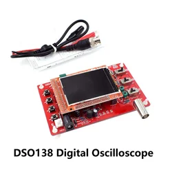 DSO138 Digital Oscilloscope 2.4'' TFT LCD Display Digital Oscilloscope DIY Kit Electronic Learning Set 1Msps Digital Oscilloscop