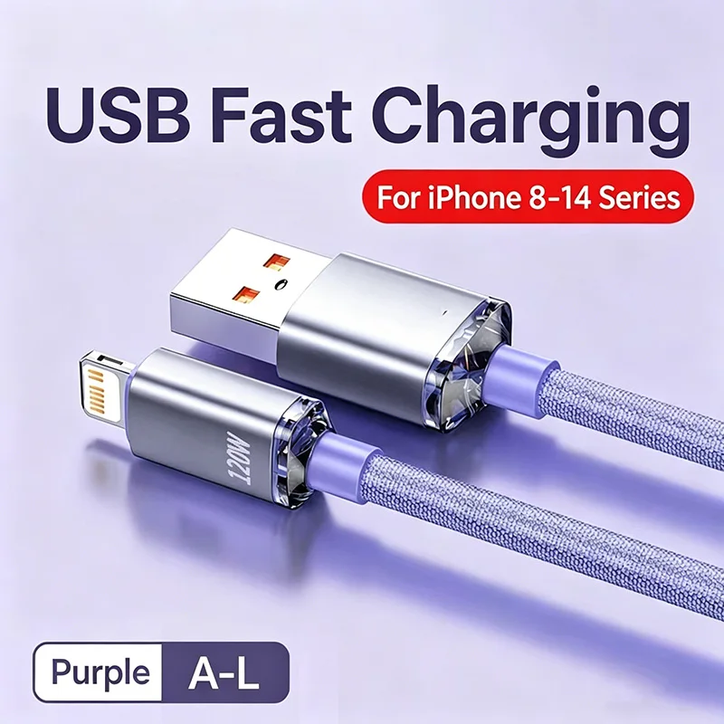 NNBILI Typ-C PD 120W Kabel für iPhone 14 13 12 11 Pro X 8 Schnelles USB auf Lightning Kabel für iPhone Ladekabel Typ-C zu Lightning Kabel
