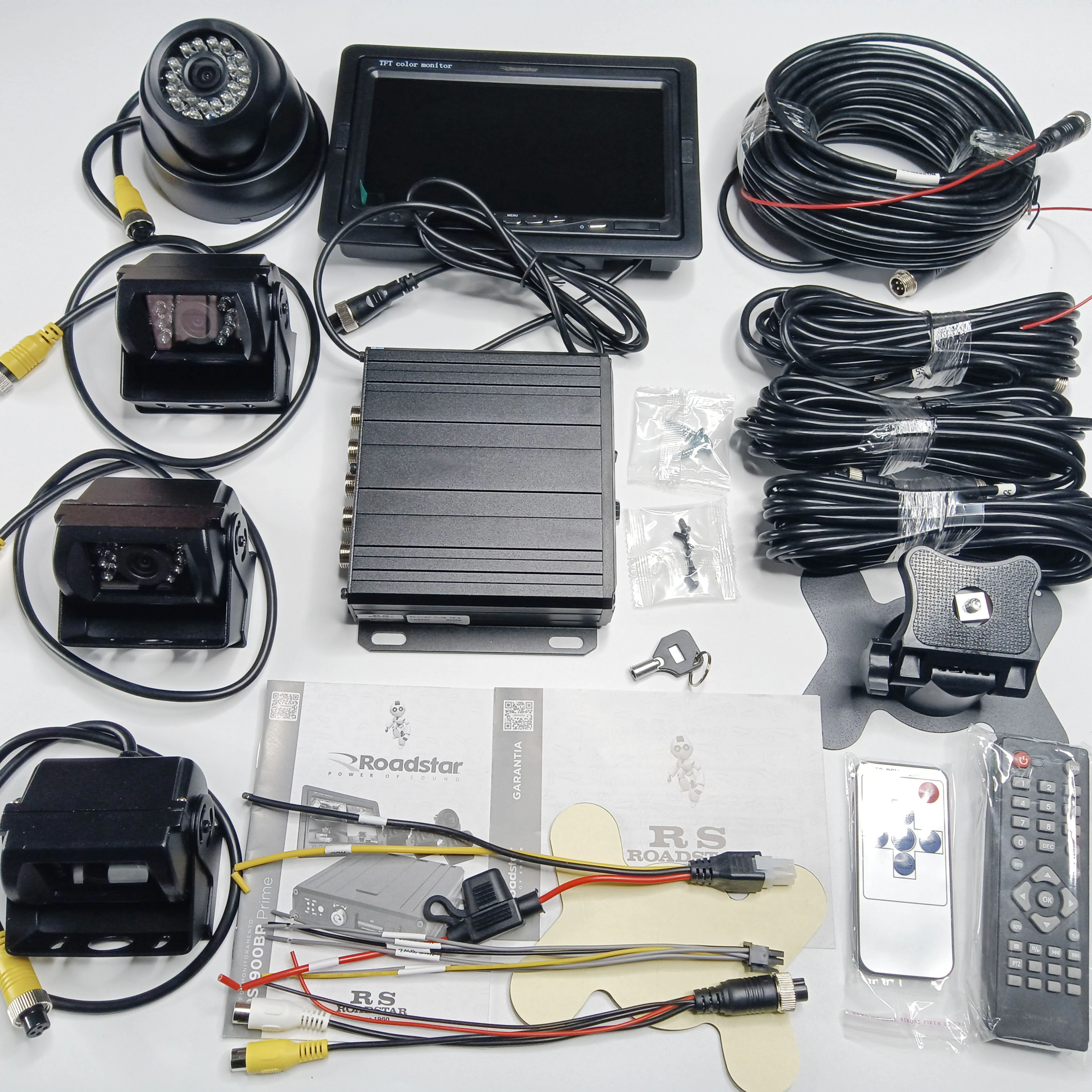 

360 Bird View Panoramic Camera System with Surrounding DVR for 24V Cars Trucks