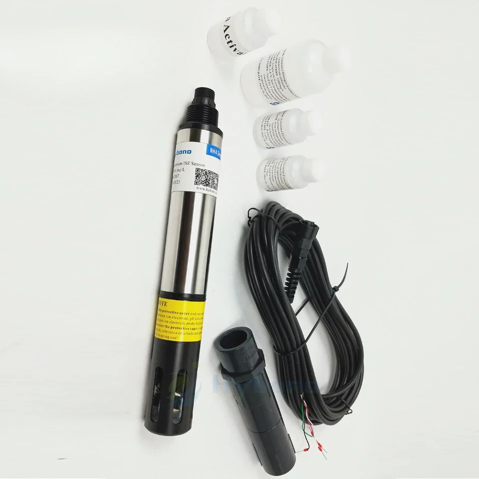 Digital Ammonium Nitrogen Ion Sensor RS485 ISE Meter for Industrial Water Testing NH4-N Probe Selective Electrodes for Lab Use