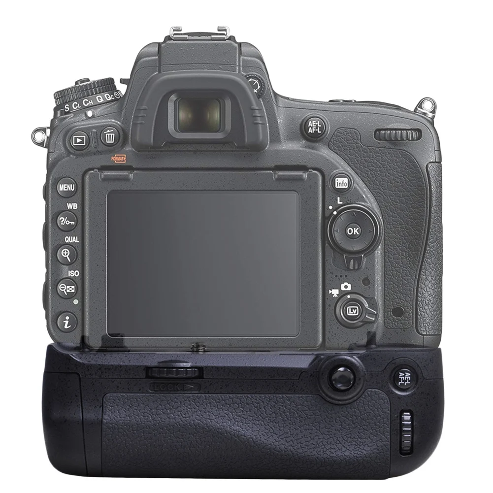 

A28Q-Vertical Battery Grip Holder For Nikon D750 DSLR Camera MB-D16 With EN-EL15 Battery Or 6Pc AA Batteries