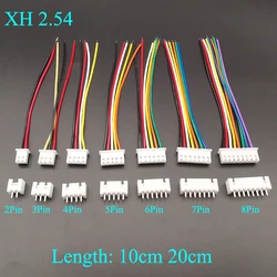 5Sets XH 2.54 JST 2.54mm Pitch 2/3/4/5/6/7/8Pin Wire Cable Connector Male Female Plug Socket 10cm 20cm Wire Length 26AWG