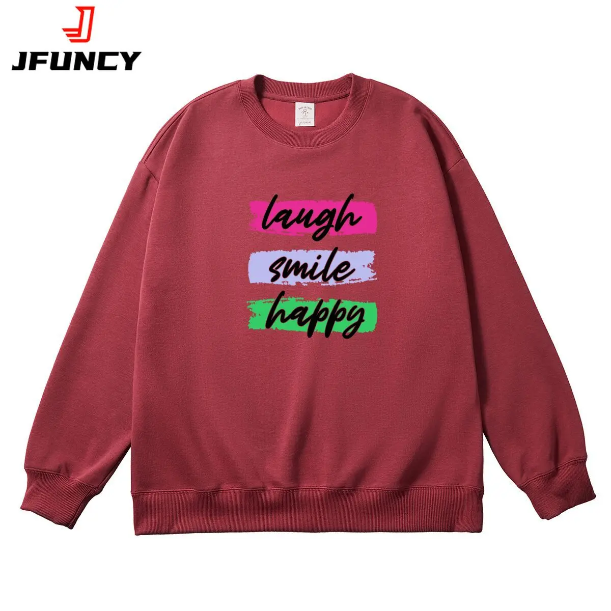 

Oversized Women's Pullover Colorful Graphic Woman Tops Female Sweatshirt Round Neck Long Sleeve Autumn Winter Thick Clothes