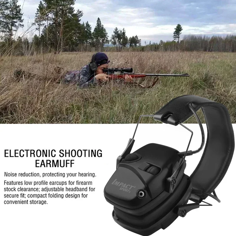 Original Outdoor Tactical Electronic Shooting Earmuff Outdoor Sports Anti-noise Headset Impact Sound Amplification Hearing