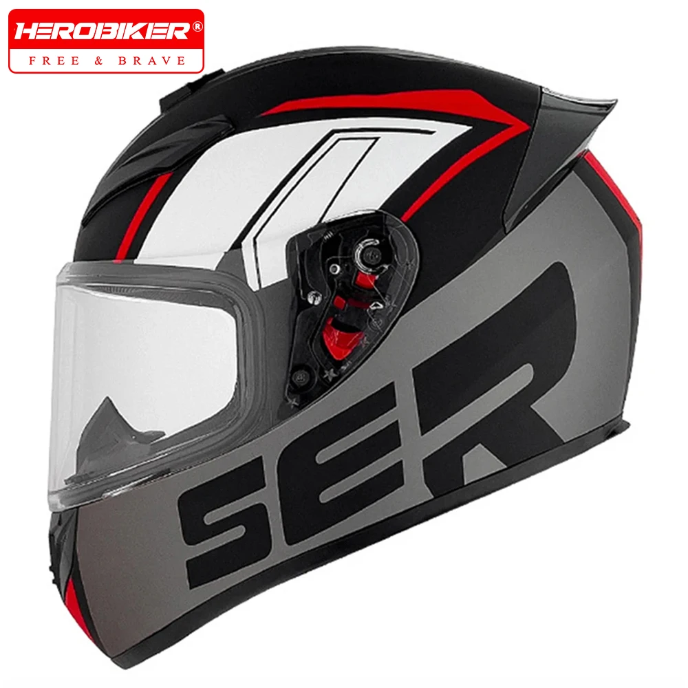 

Men's Motorcycle Helmet Full Face Helmets Wear-Resistant Biker Helmet Racing Helmet Anti-Fall Motorcycle Protection Accessories