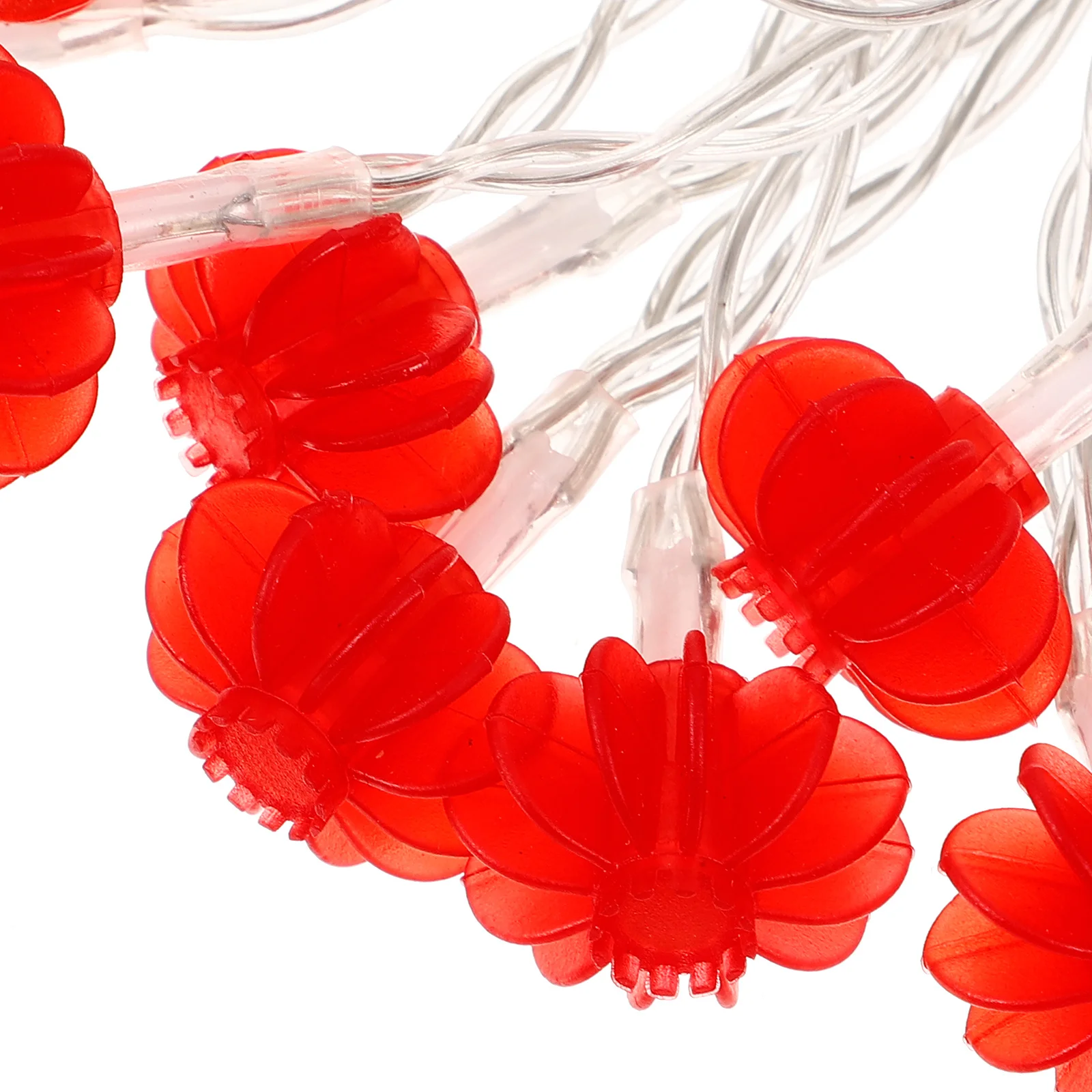 1 قطعة 6 سنتيمتر الأحمر فانوس أضواء الزخرفية 2 متر 10 المصابيح Usb التوصيل Led سلسلة ضوء لقضاء عطلة حفل زفاف حديقة الديكور احتفالي