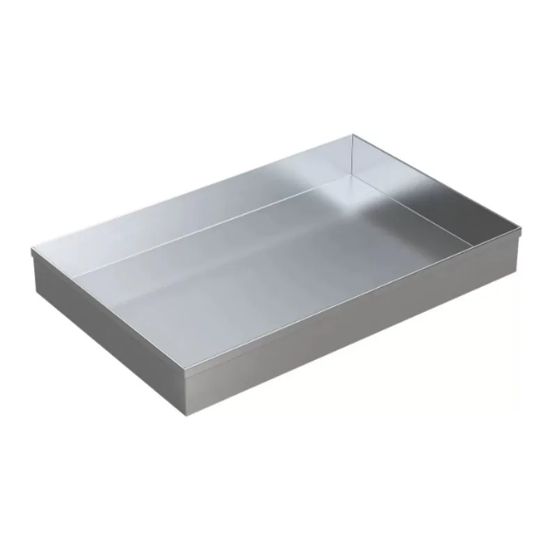 304 Rectangular Basin Commercial Tiramisu Box Square Tray Water Receiving Pan Multifunctional Kitchen Storage Container