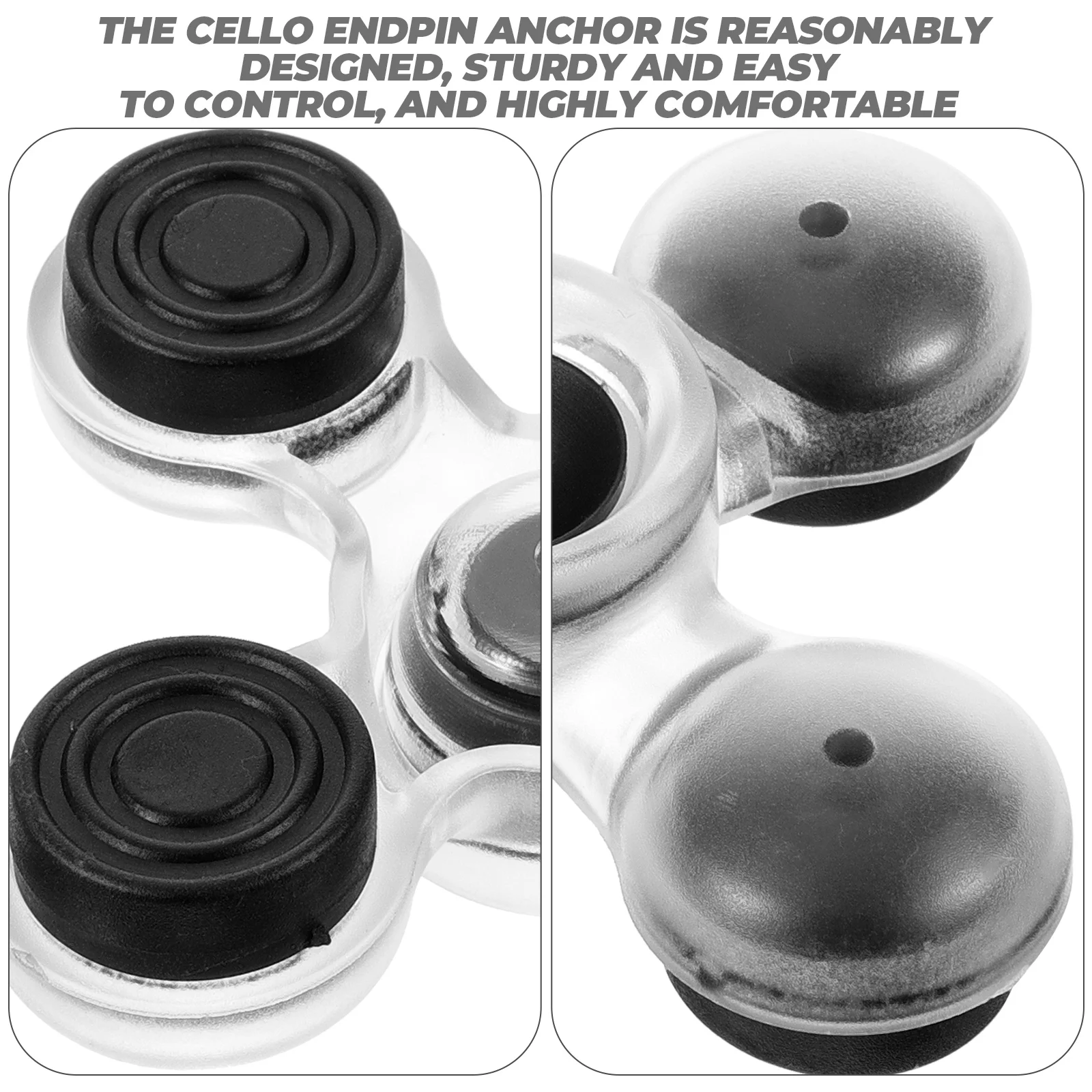 

Non slip Mat Cello Endpin Anchor Stopper Transparent Rubber ABS Small Light Instrument Accessories Violin Gifts
