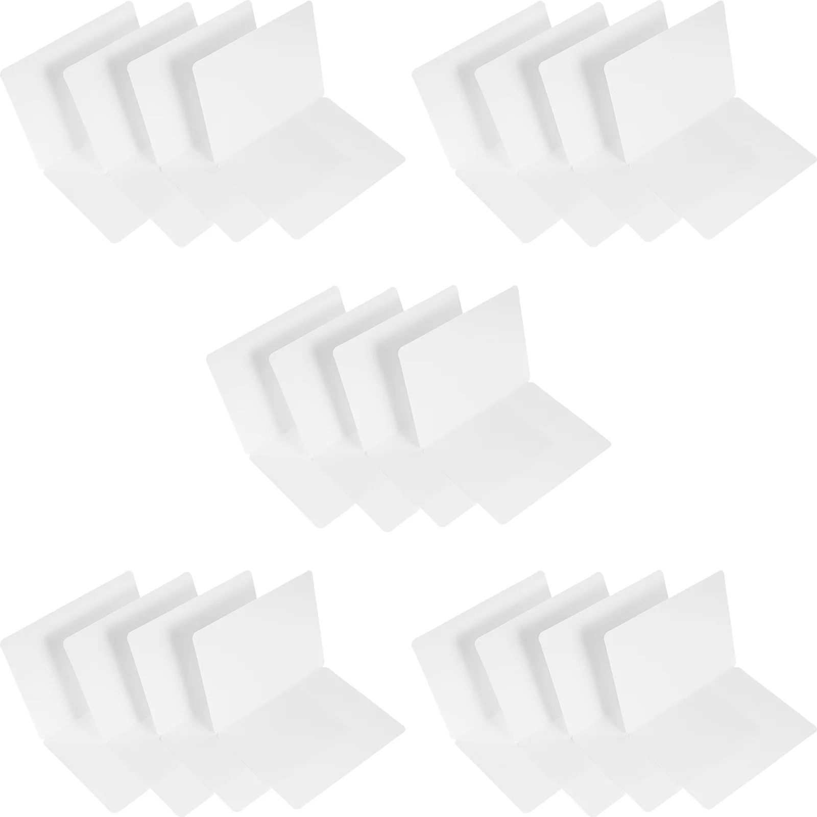 

20Pcs Blank Greeting Cards Safe Material Smooth Writing Holiday Party Invitation Blessing Cards Blank Blessing Card