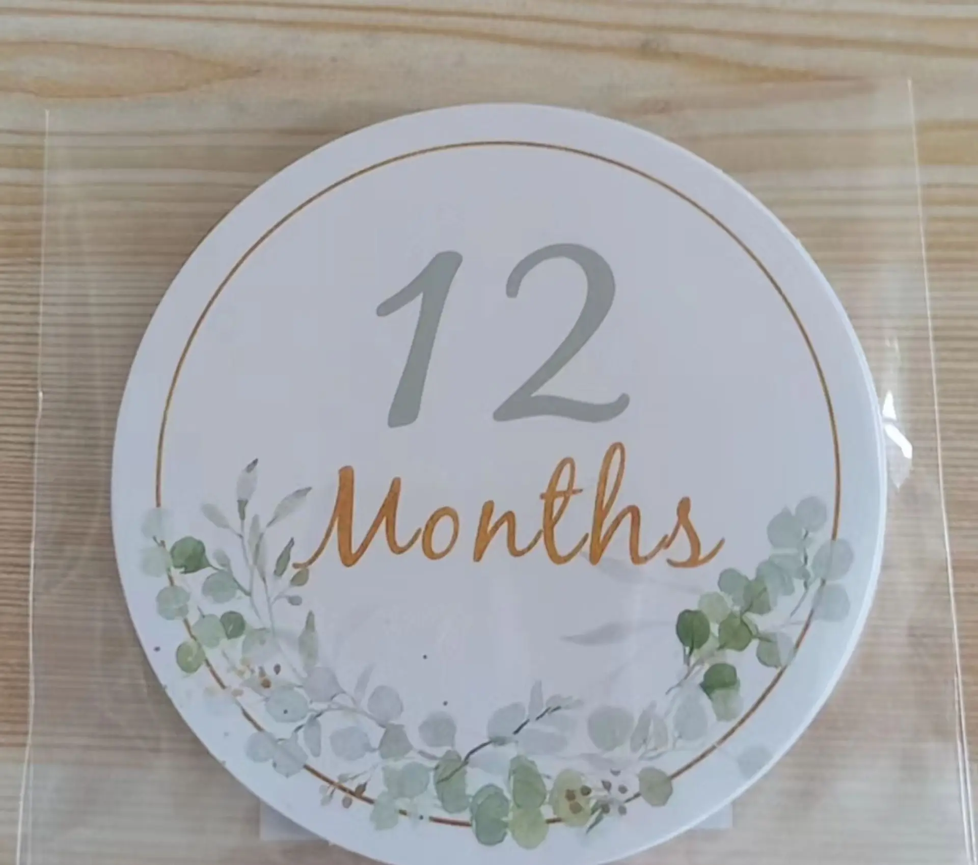 12PCS Baby Photography Birthday Cards 1-12 Month Card Baby Milestone Children Photography Props Birthday Party Decoration Gift