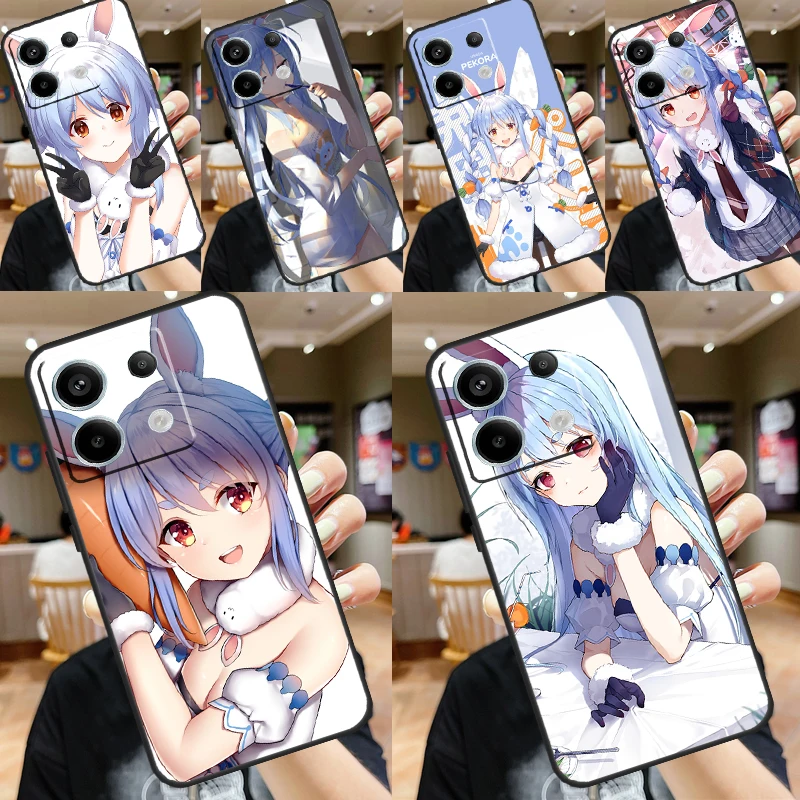 Usada Pekora Hololive Anime Case For Xiaomi Redmi Note 11 9 10 12 13 Pro Plus 9S 10S 11S 12S Remdi 13 12 C 9C 10C Cover