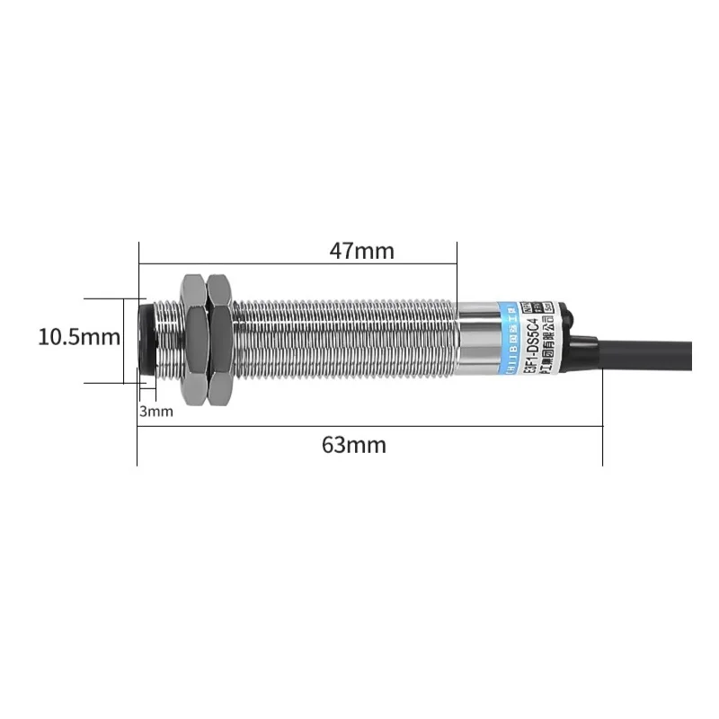 Interruttore fotoelettrico a riflessione diffusa M12 E3F1-DS5C4 interruttore sensore di prossimità a infrarossi NPN PNP NO NC 5cm rileva la distanza