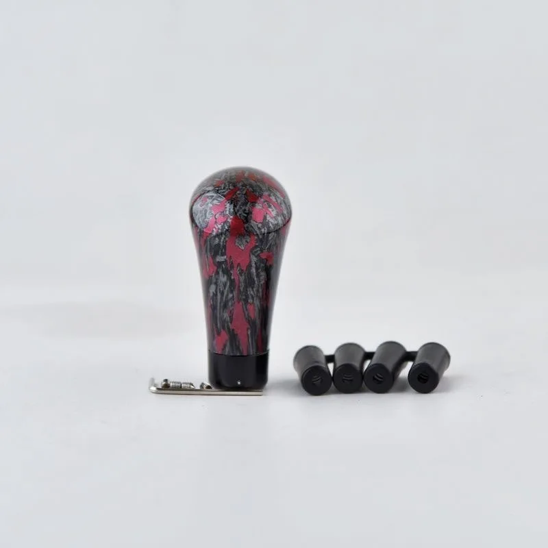 

Универсальная 5-скоростная автомобильная ручка из смолы красного стежка, ручной рычаг переключения передач, автомобильная ручка переключения передач, рычаг