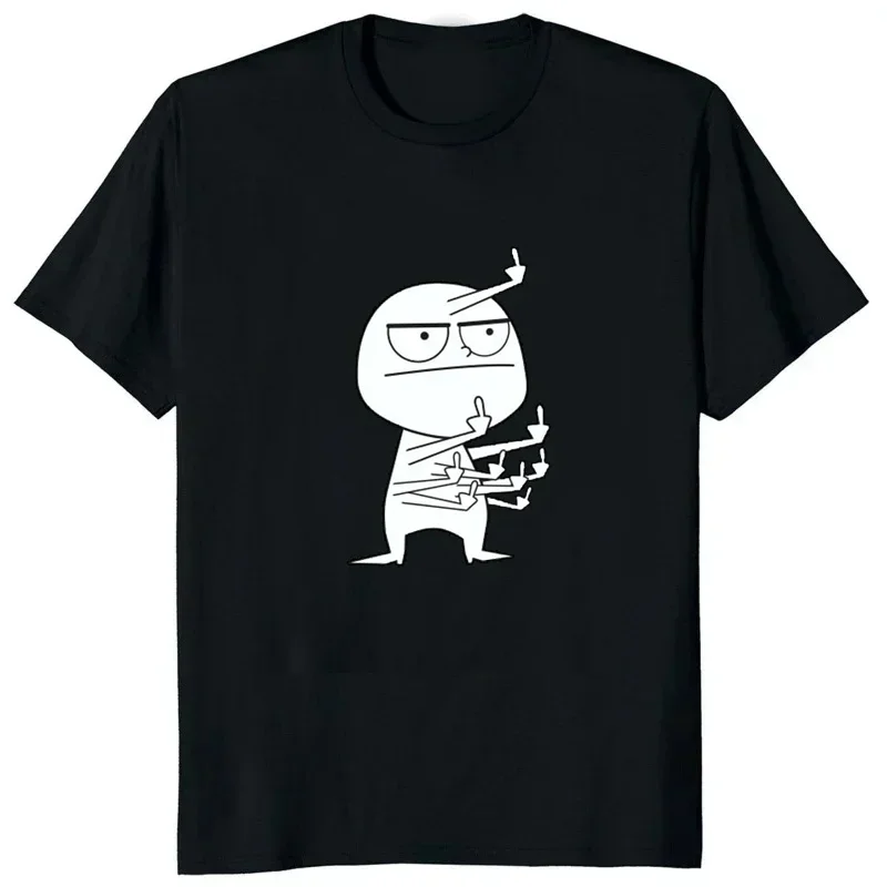 Middle Finger Funny Maniac Printed Woman Clothing Casual Fashion Harajuku Hip Hop Free Delivery Shipping Clothes Woman Promo Tee