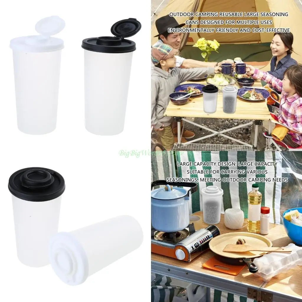 

24TE 2 шт. большие диспенсеры для соли и перца, контейнер для приправ, бутылка для соли и перца для кухни и активного отдыха