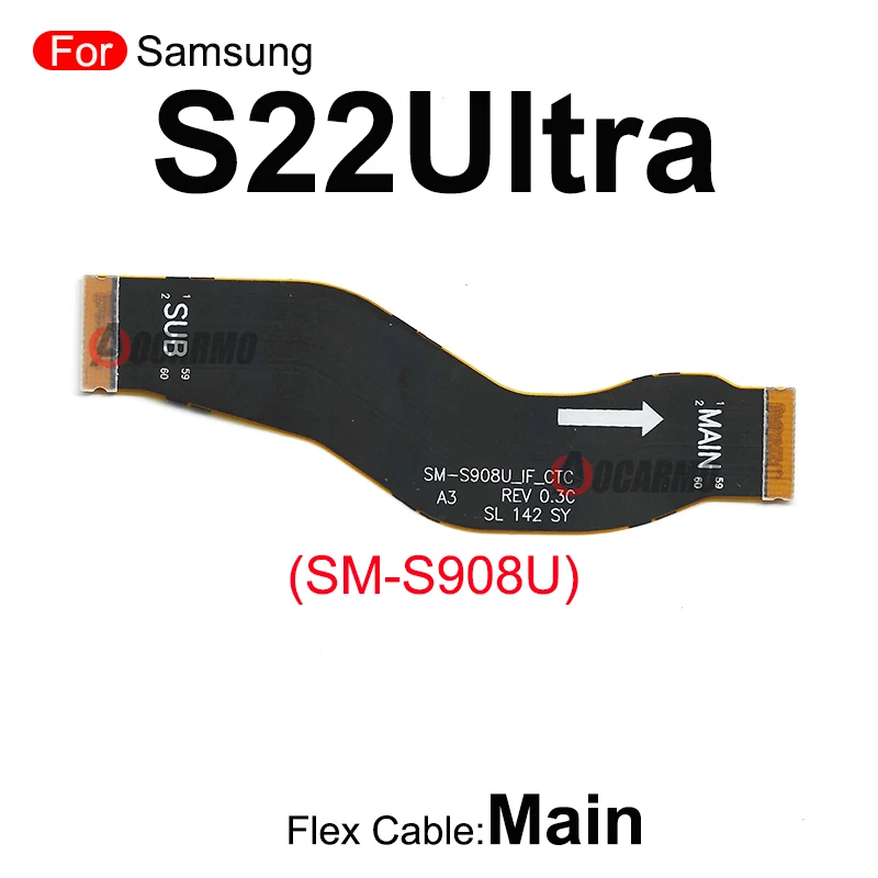 สําหรับ Samsung Galaxy S22 Ultra SM-S908U/B/F Wi-Fi สัญญาณเสาอากาศหลัก Board Connector เมนบอร์ดหน้าจอ LCD Flex Cable