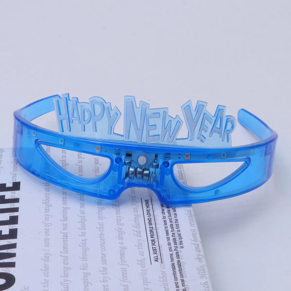 3 pezzi LED incandescente lampeggiante illuminano novità novità occhiali festa capodanno accessori celebrazione arredamento festival