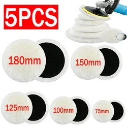 3/4/5/6/7 inch Wool Polishing Disc Car Waxing Polishing Buffing Car Paint Care Polisher Pads Auto Washing Accessories