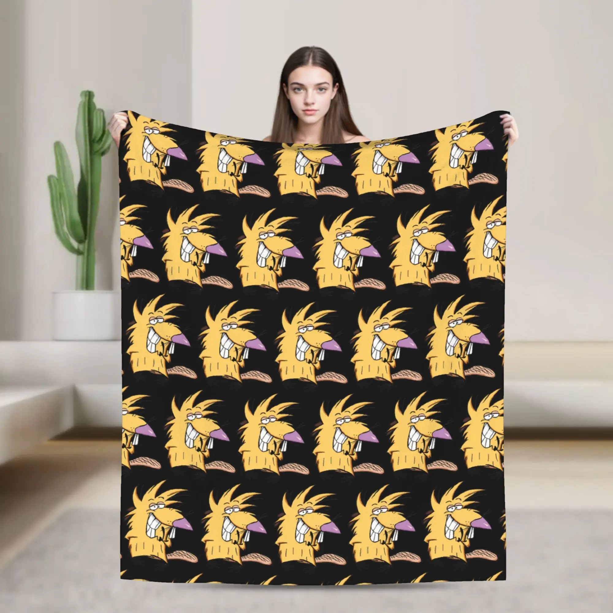 Angry Beavers Daggett & Norbert Feverish  Blanket Coral Fleece Plush  Comfortable Soft Throw Blanket for Sofa Quilt