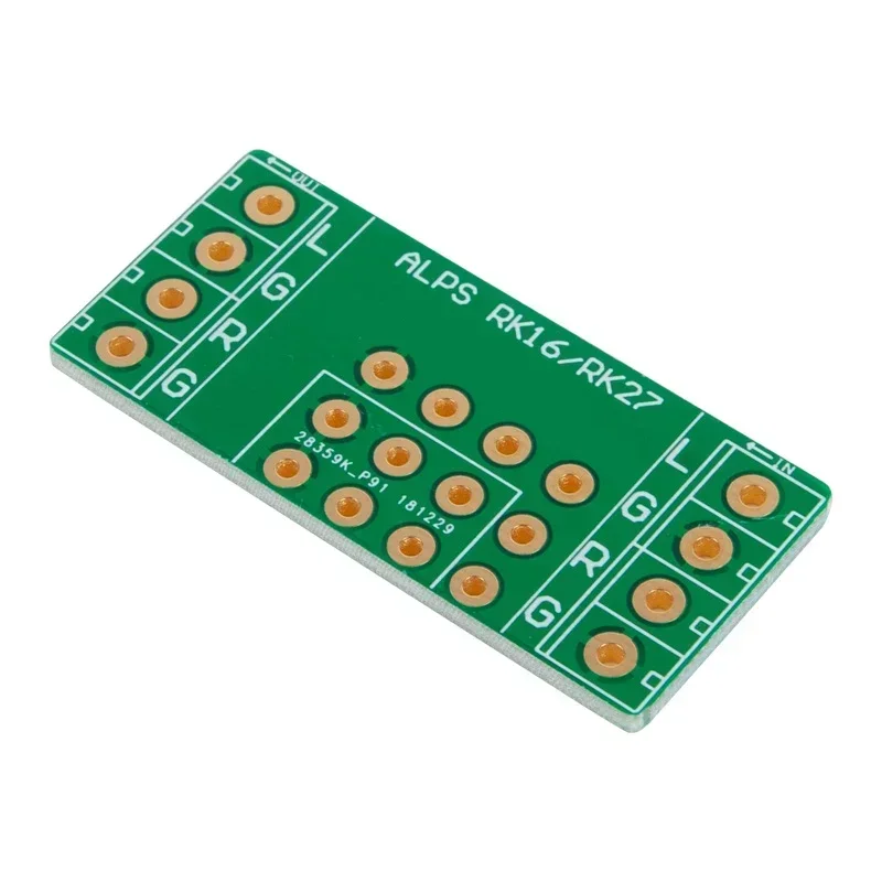 New Volume Potentiometer Universal PCB Double-sided Gold-plated Adapter Board For  ALPS RK16 RK27