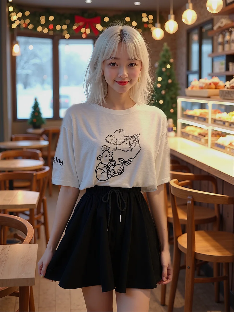 

Свободные шорты с высокой талией на шнурке, женская элегантная женская одежда, зимняя плюшевая вечерняя одежда для бойфренда, женская более толстая теплая одежда