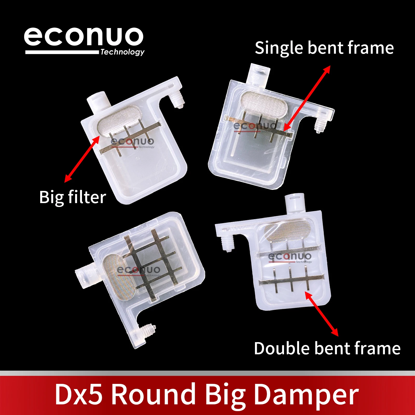 

10PCS Round Ink Damper Dumper Filter For EPSON DX5 DX7 XP600 TX800 4720 I3200 Printhead Galaxy Allwin Xuli Aifa etc Printers