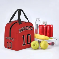 Basketball Anime Slam Dunk Lunch Bag for School Waterproof Picnic Thermal Cooler Insulated Lunch Box Women Kids Tote Bags