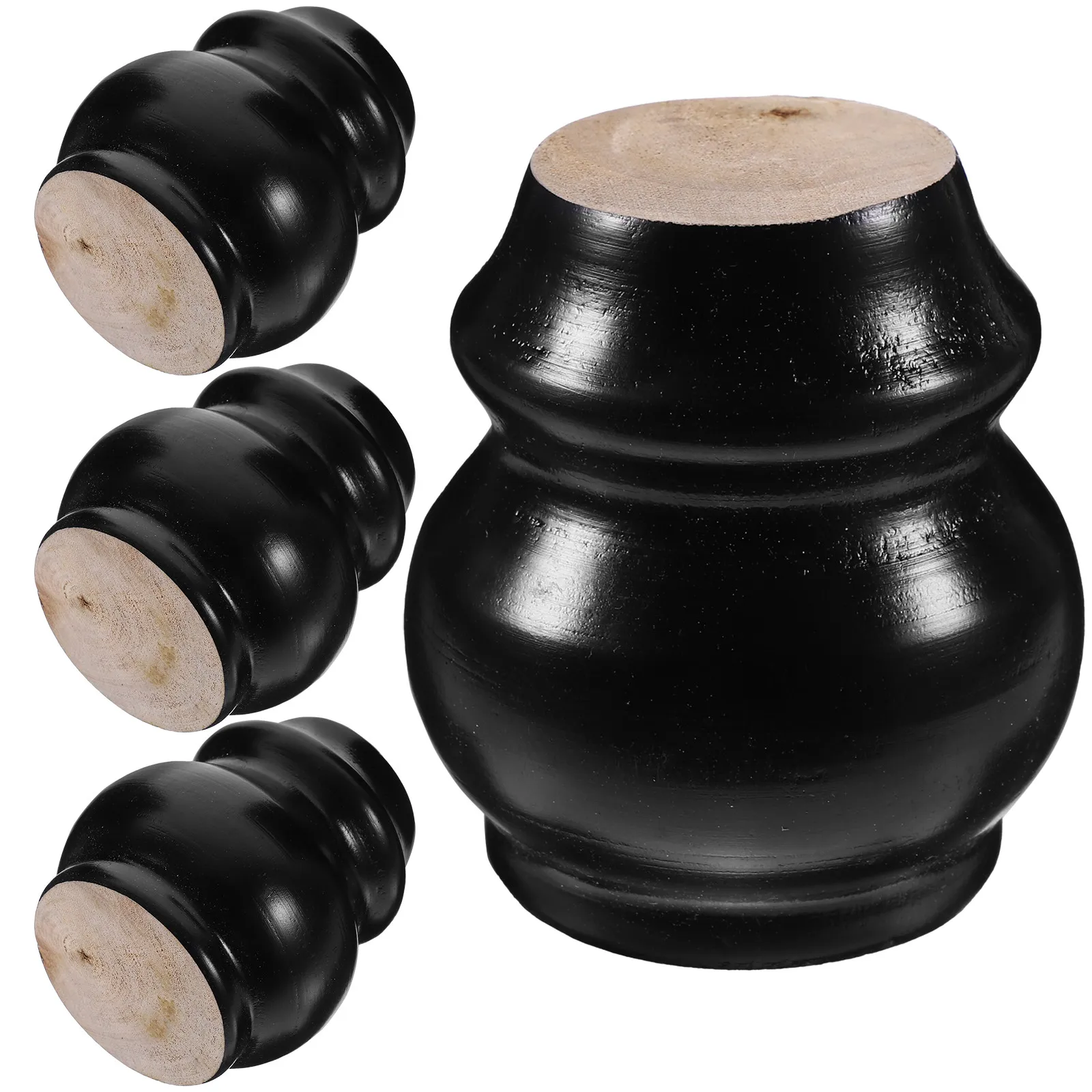 4Pcs Solid Wood Furniture Legs Adjustable Height Sofa Replacement for Dresser Armchair Coffee Table Ottoman Cabinet