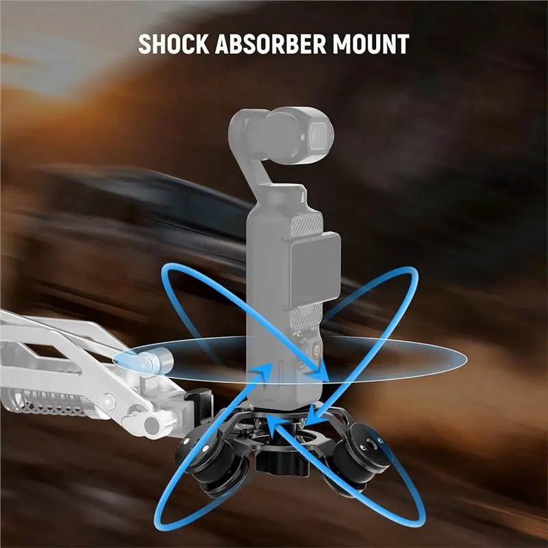 LXYB18B Shock Absorbing Head For Hydraulic For DJI OSMO Pocket 3 Gimbal Camera Car Mount Enhancement Stability