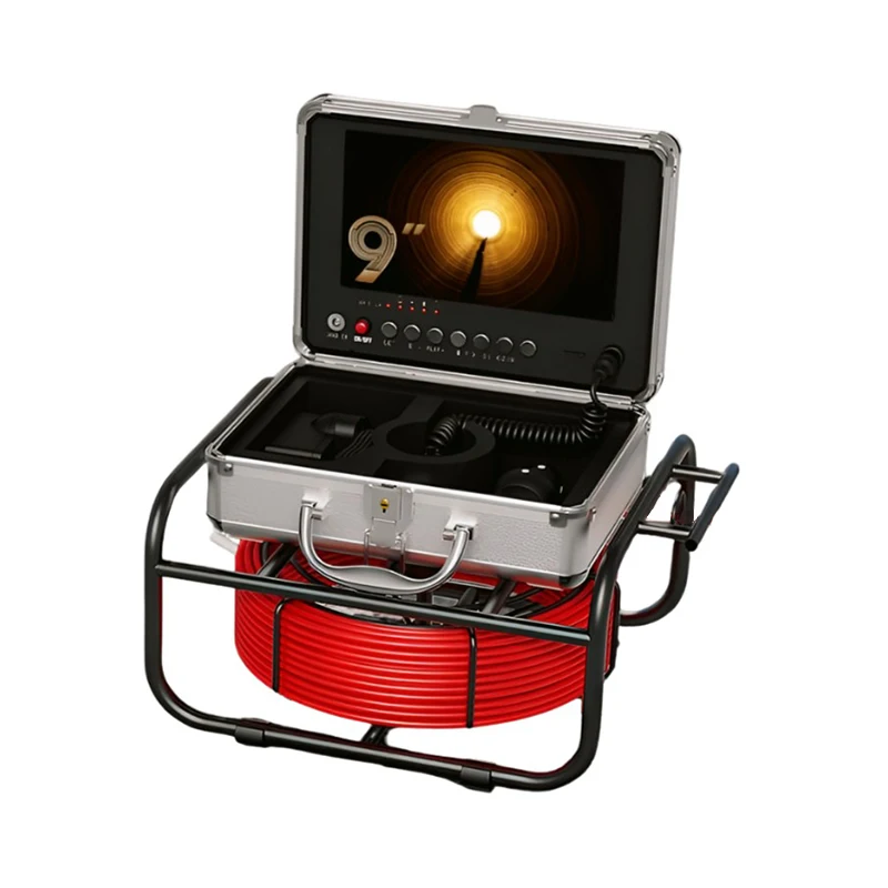 Bondi 17mm 20M Cable 9 Inch DVR Waterproof Sewer Pipe Inspection Camera With Meter Counter 512HZ Transmitter 1 Year Warranty
