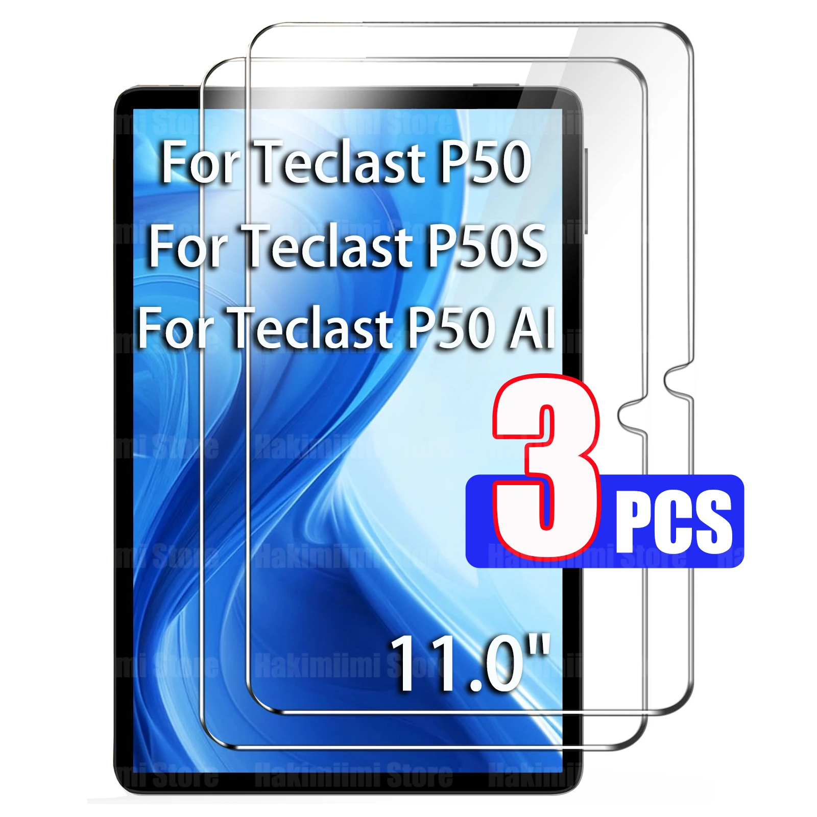 

For Teclast P50 / P50S / P50 AI, 11 Inch Tempered Glass 9H Hardness HD Anti-fingerprint Screen Protector Protective Film