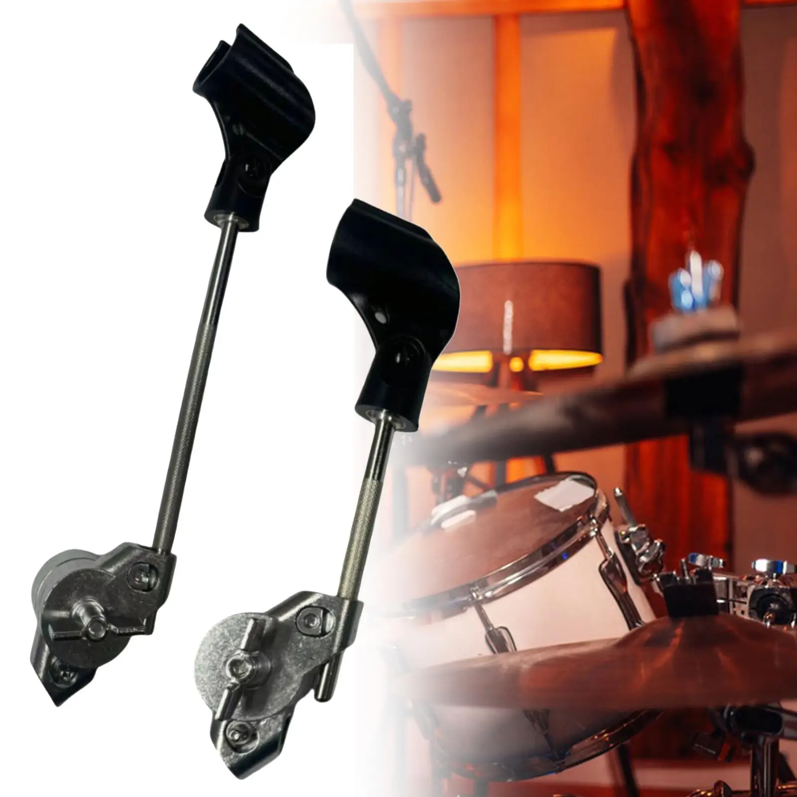 Drum Microphone Mount Professional Tom Cymbal Base Clamp Bass Drum Mic Clip