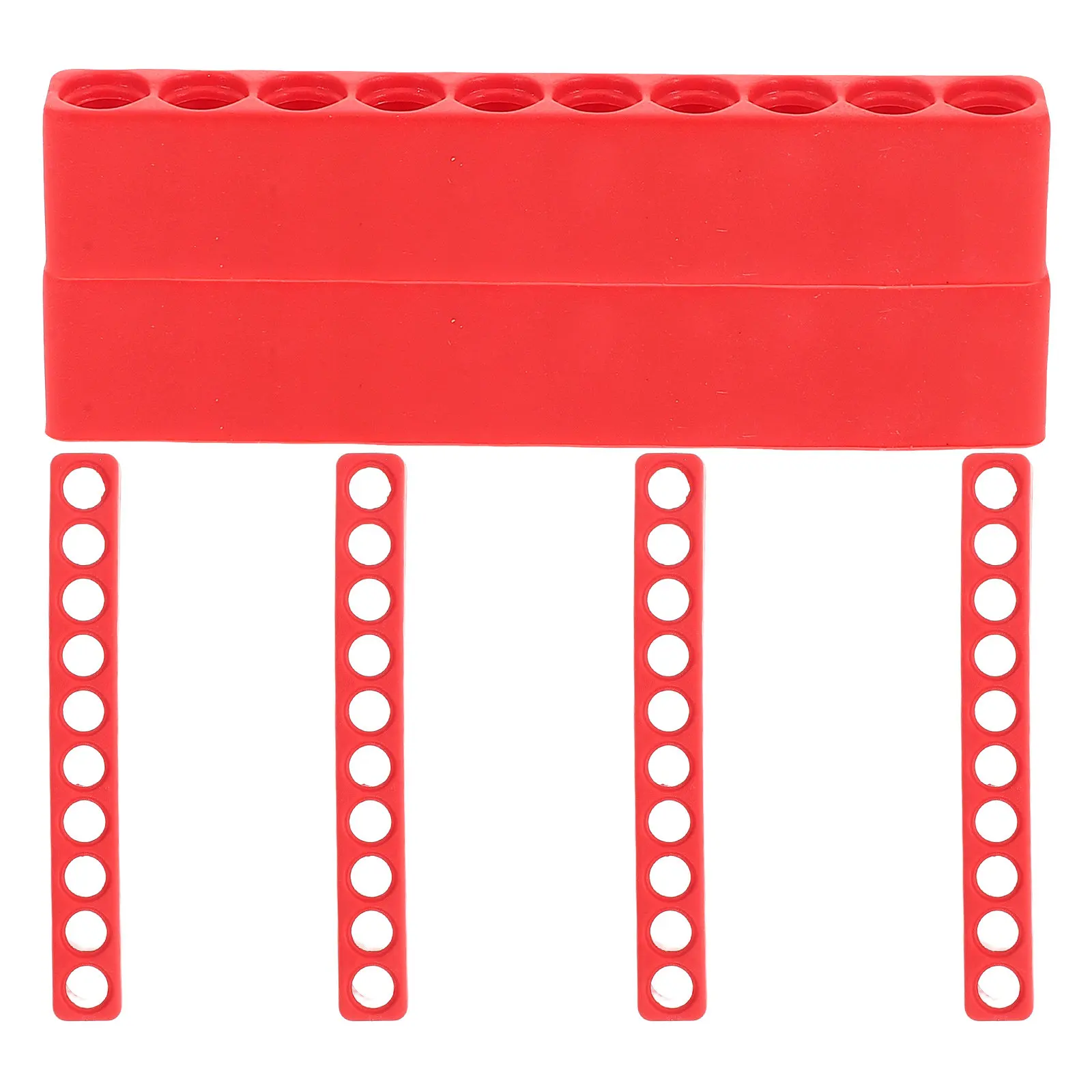 

6Pcs Bit Organizer Plastic Shank Screwdriver Holder 10 Holes Compact Drill Bit Storage Case for Workbench Drill Case