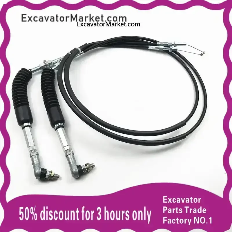 

High Quality For Caterpillar E312B 320D 320C-320B Throttle motor cable flameout cable two-wire cable excavator accessories
