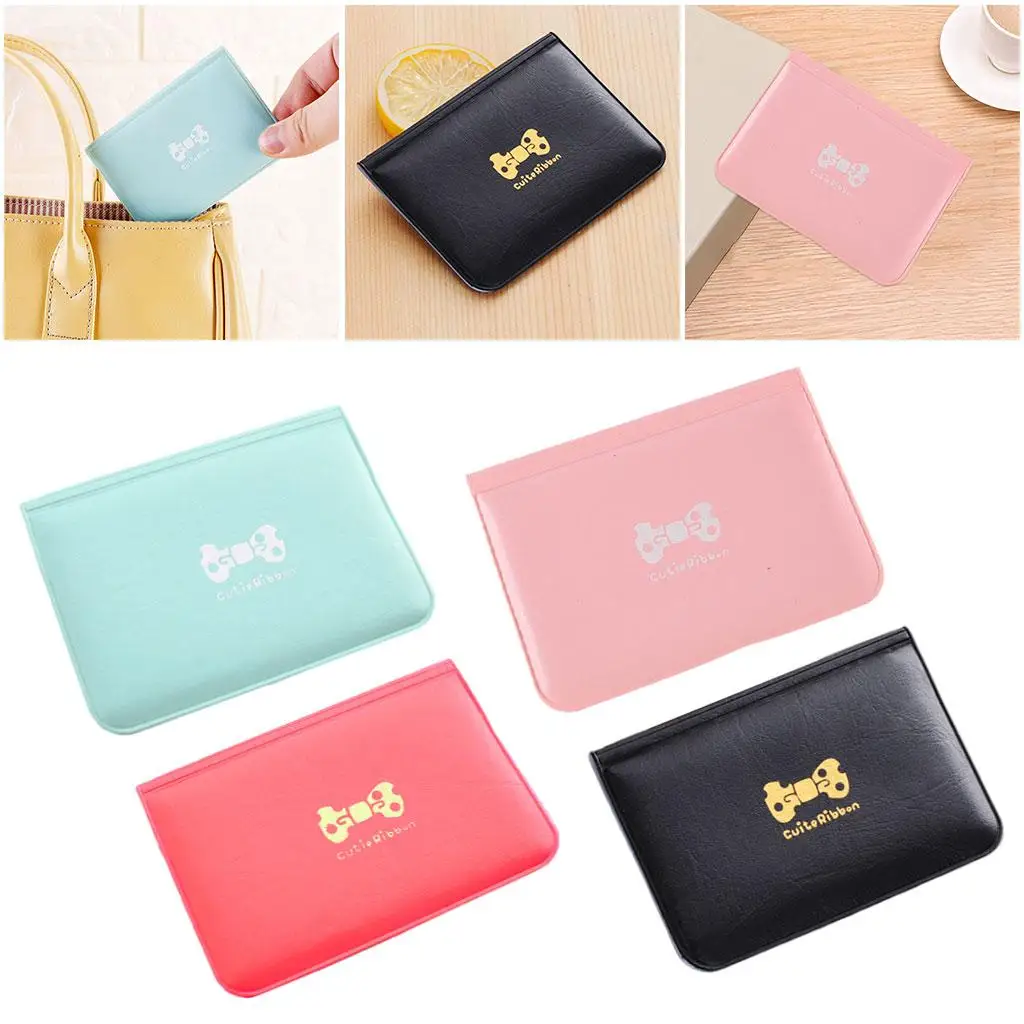 Portable Card Holder Men Women Minimalist Slim Card Organizer ID Card Case