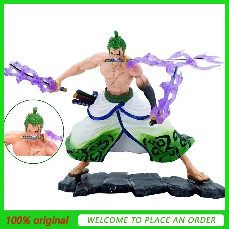 

Цельное кимоно Gk Wano Country с тройным лезвием в стиле около 17 см в штучной упаковке, статуя Enma Zoro, фигурка, модель аниме, детские игрушки