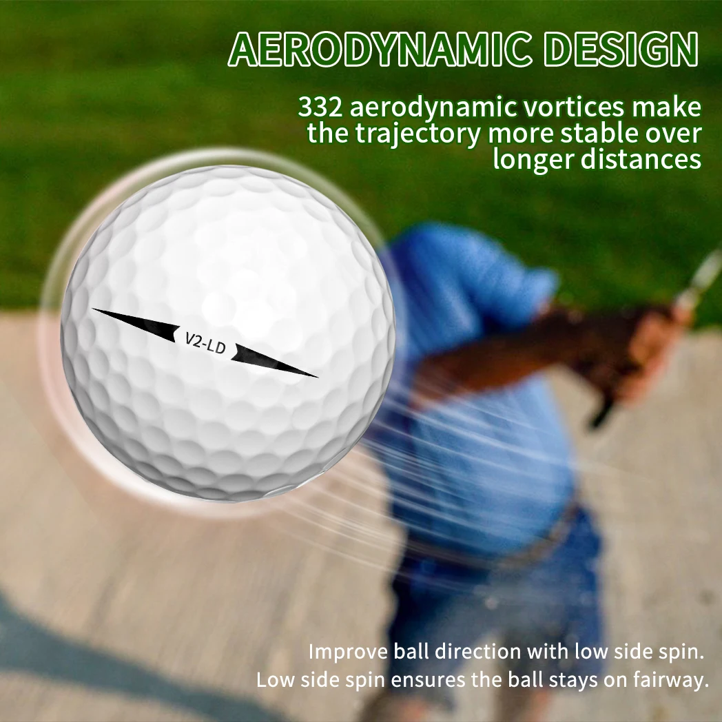 6/3 pcs Long distance Golf Ball | Tour-Level Performance | Multi-Layer Structure | Long Distance Flight | Ultra Soft Feel