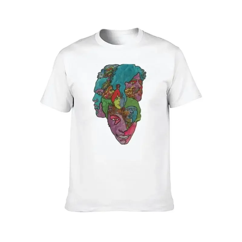 Camiseta de algodón para hombre, camisa negra de gran tamaño, Love - Forever changes