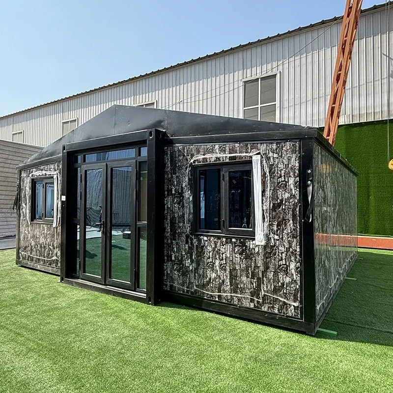 YG Tiny Hosue Portable Folding Tiny Cabin Stylish Folding Expandable Prefabricated Container House Kits for Easy Assembly