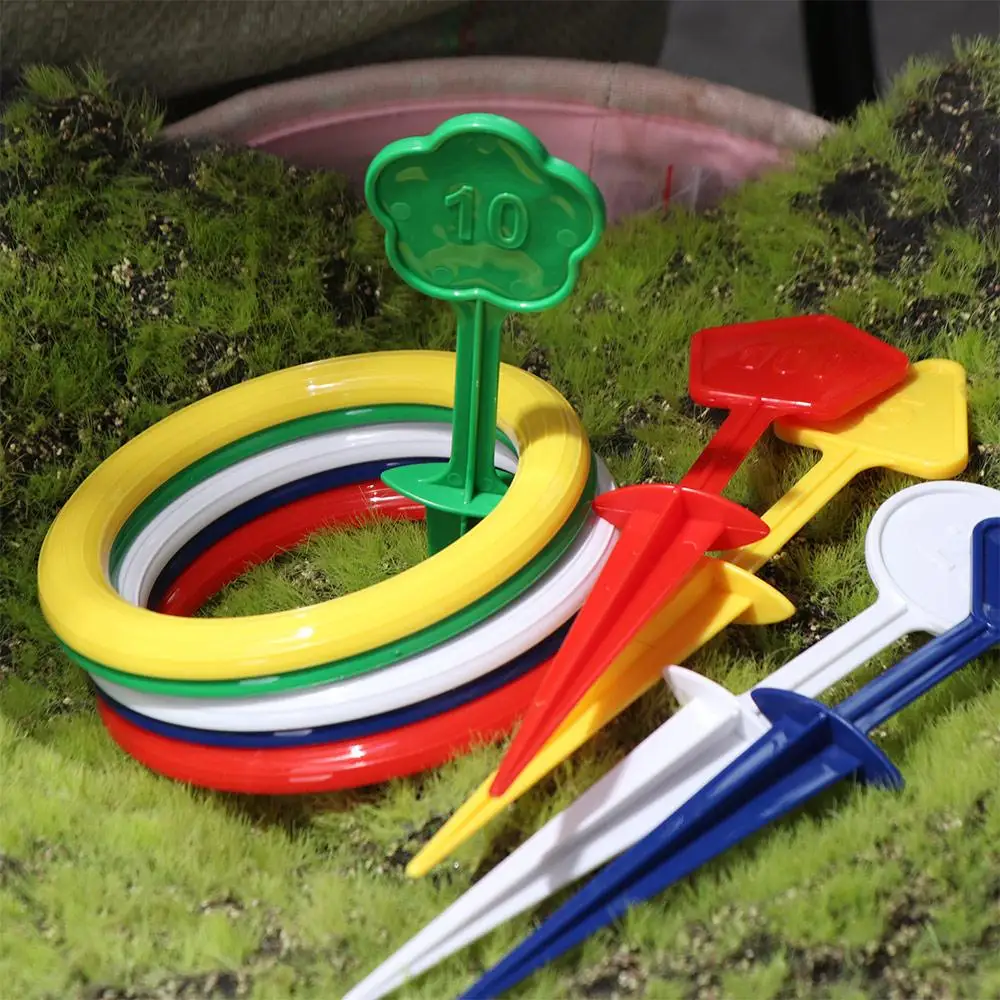 Meninos meninas animal jogar círculo jogo divertido pai-filho hoop jogando brinquedo dos desenhos animados virola de plástico empilhados brinquedos interior ao ar livre