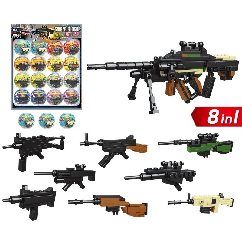 

8PCS Gashapon Mergeable Building Blocks Toy Set – Airplane Dinosaur Mech Assembly Toys, Educational Birthday Gift for Kids