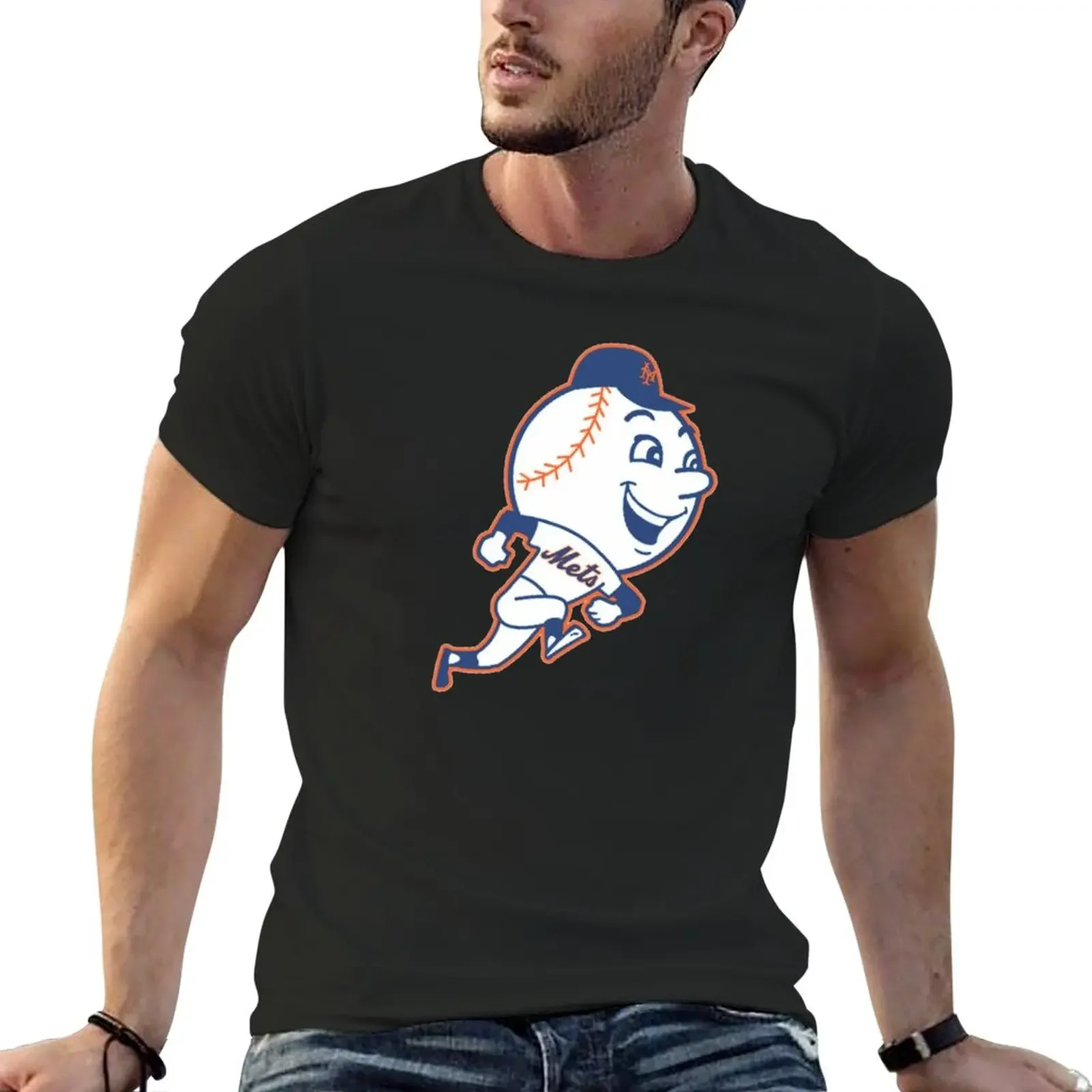 

New New Mr Mets-NY T-Shirt Man t-shirt funny gifts fashion shirts hippie clothes Men's cotton t-shirt