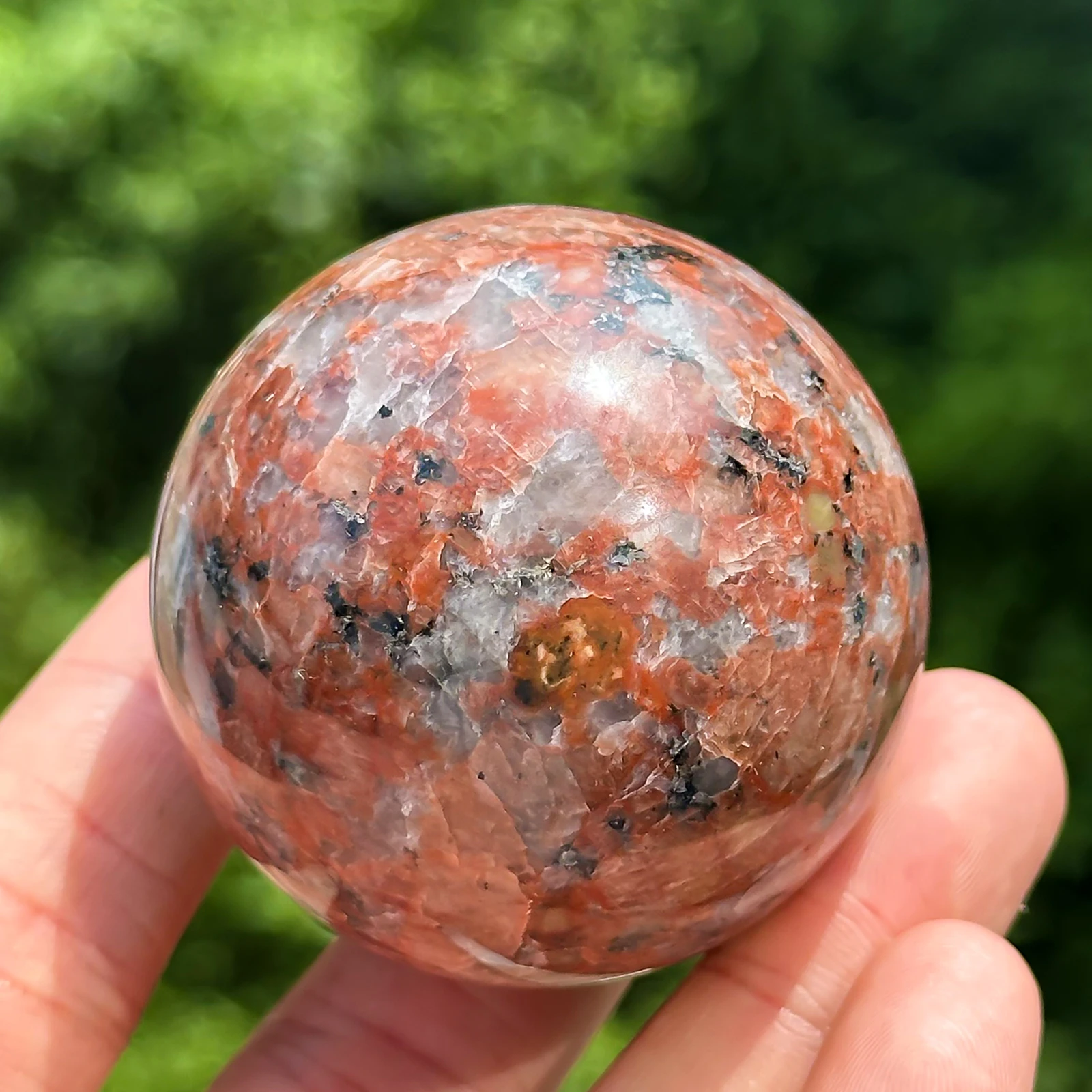 Natural Red Stone Spheres 5-6cm 250-350g Crystal Meditation Healing Energy Properties Spiritual Healing Crystal Spheres