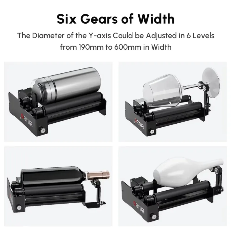 New Arrival Ortur Ortur YRR 3.0 Rotary Roller for Cylinder Engraving Module Compliant with All Ortur Laser Engraving Machine