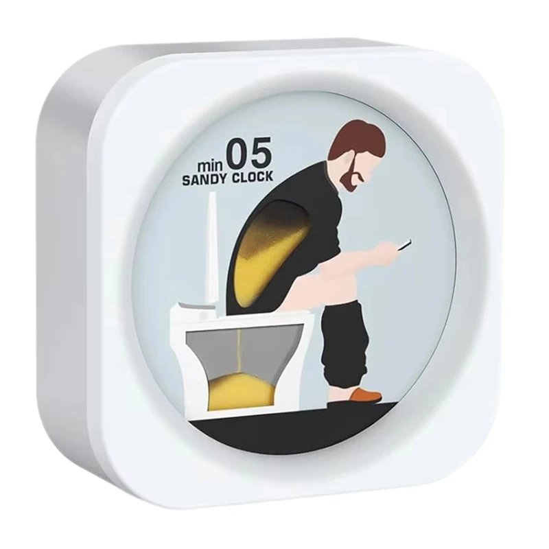 Toilet Hourglass Timer 5 Minute Restroom Sand Clock Time Countdown Prevent Procrastination Hemorrhoids Birthday Gifts