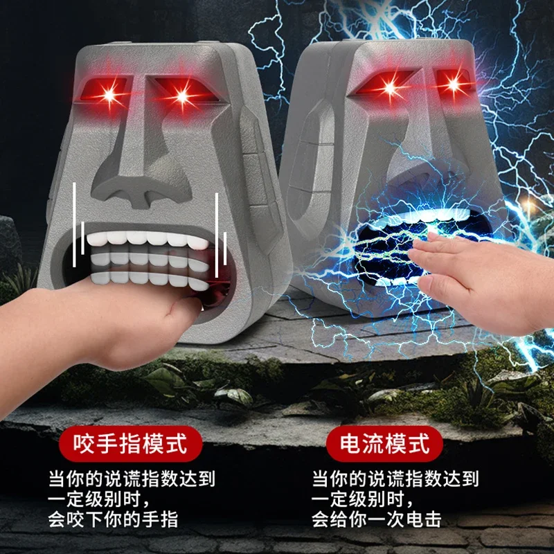 Party Games Toy Tabletop Decompression Micro-shock Party The Truth or Dare Lie Detector Finger Electroshock Decompression Toy